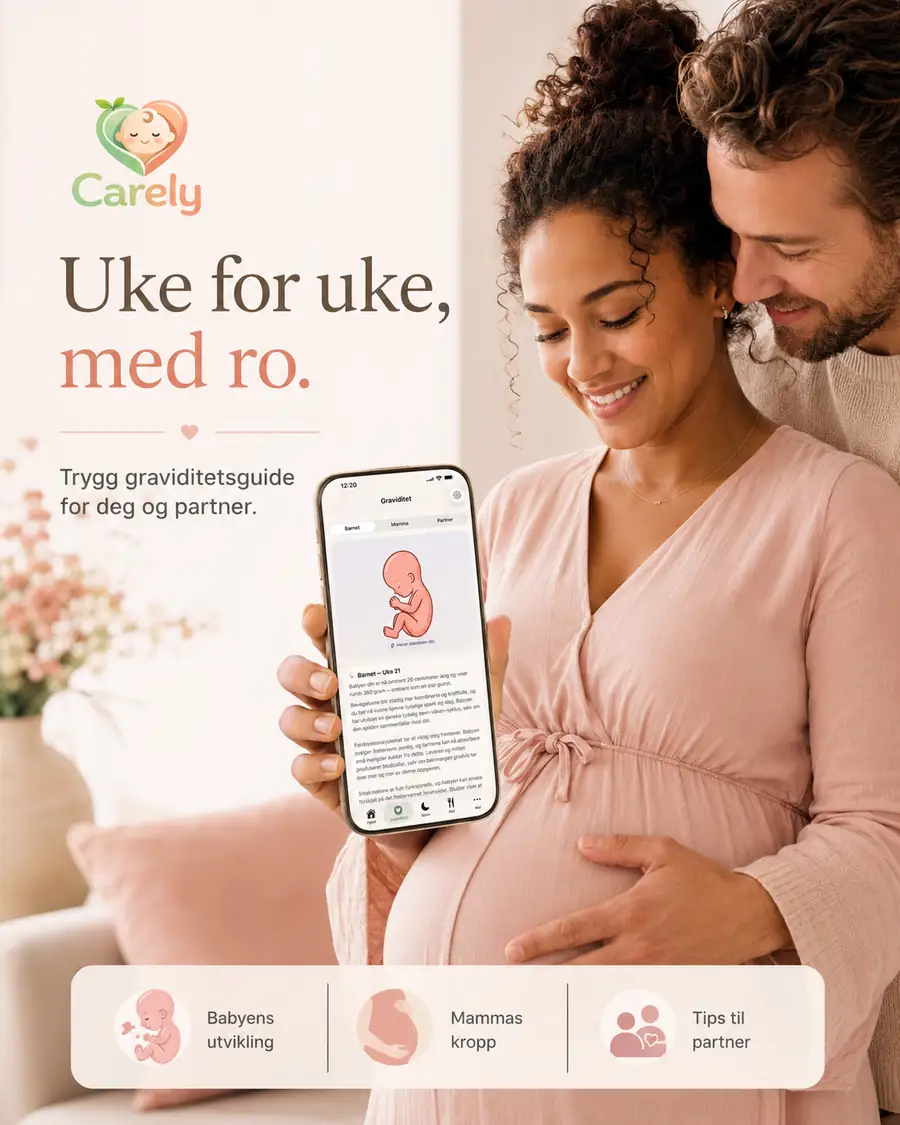 Foreldre som bruker Carely gjennom graviditeten
