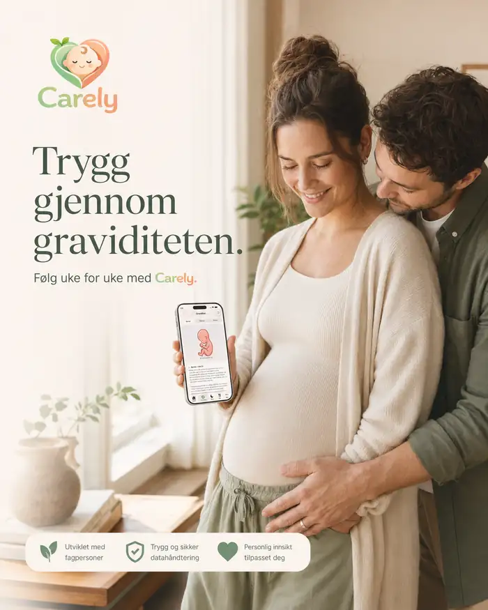Carely følger deg trygt gjennom graviditeten